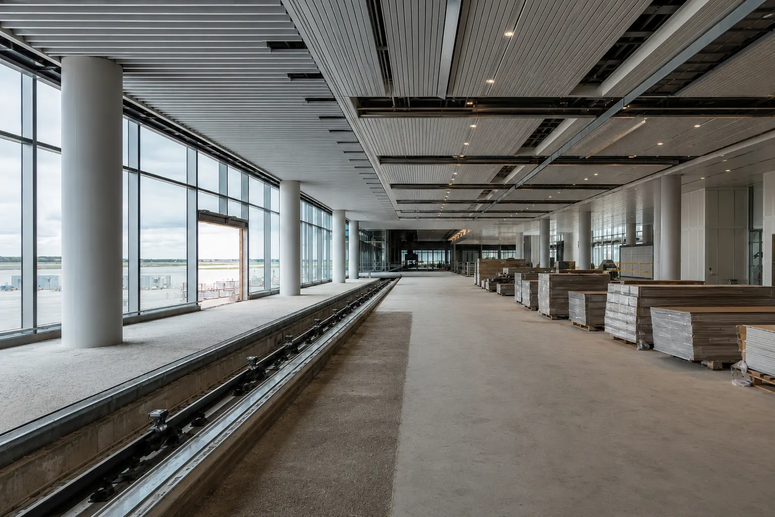 Airport Terminal Construction across Barrie property by Ardenvale Construction