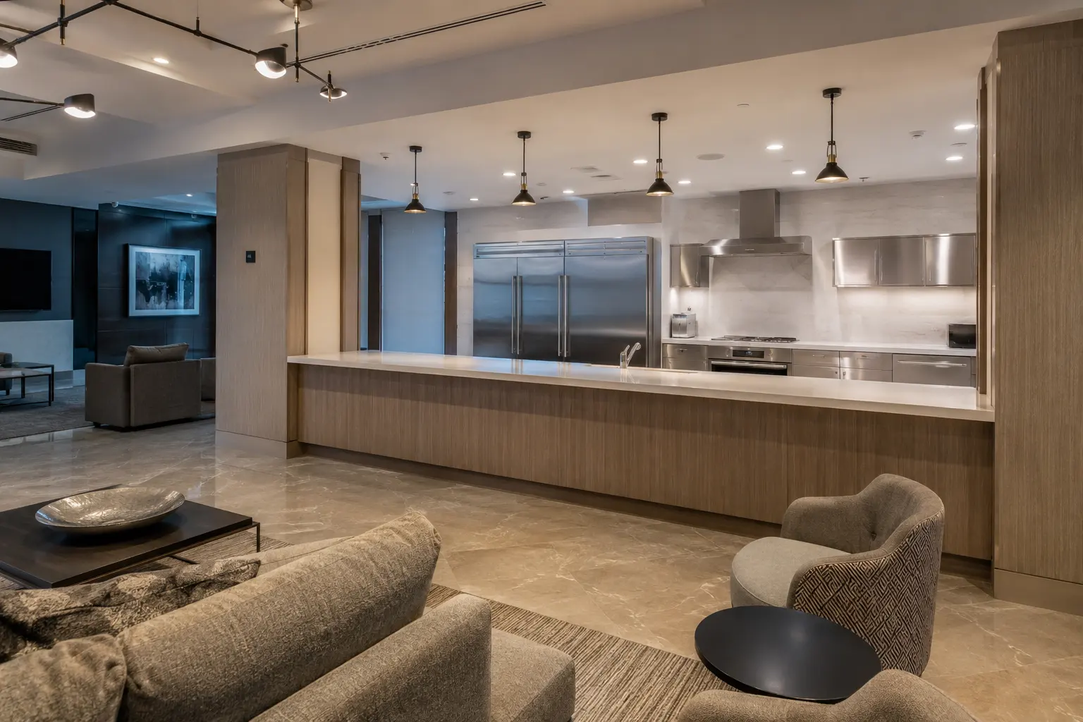 Amenity Kitchen and Servery Construction in Markham being built and completed on site by Ardenvale Construction