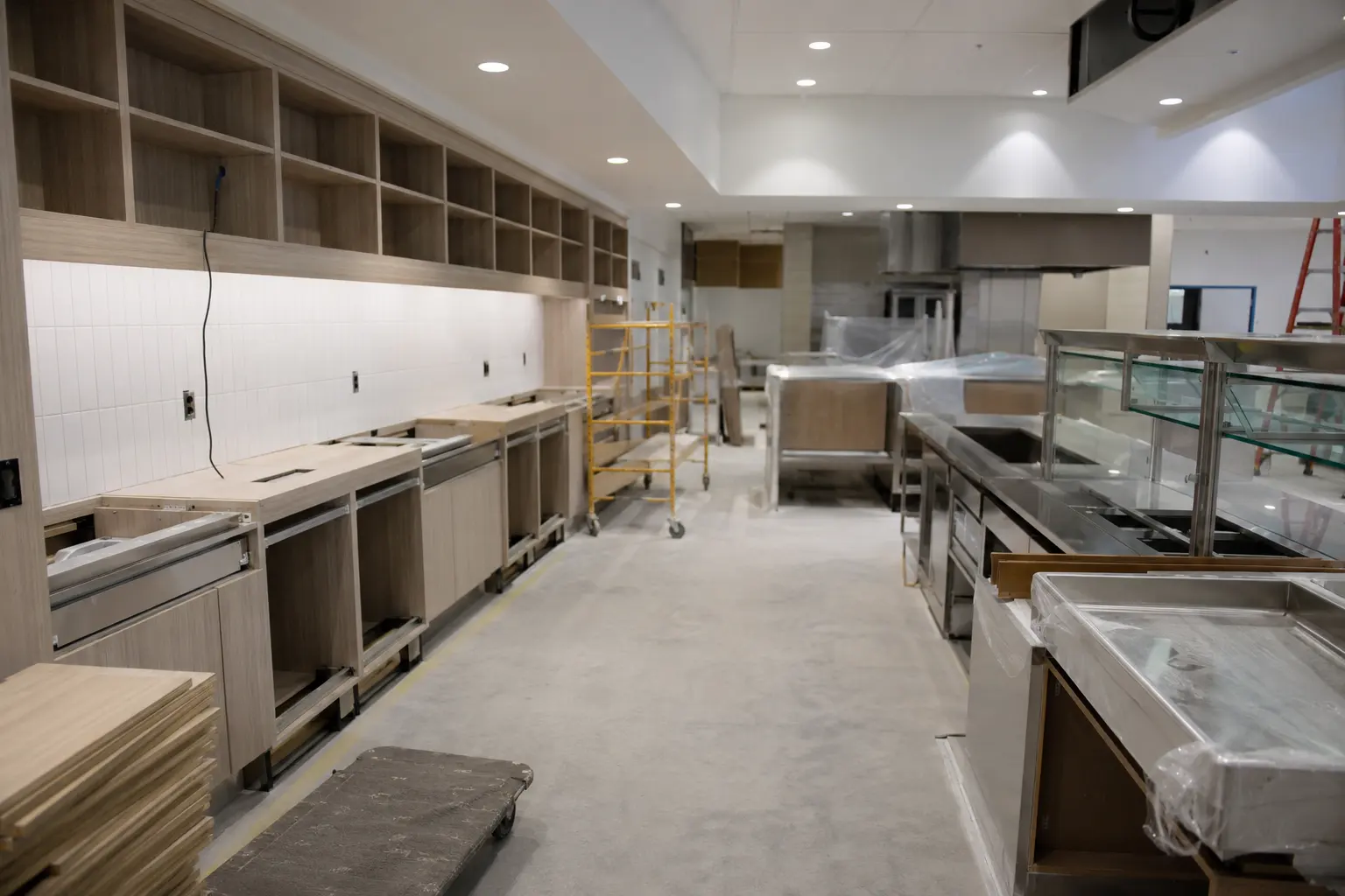 The Markham market for amenity kitchen and servery construction by Ardenvale Construction