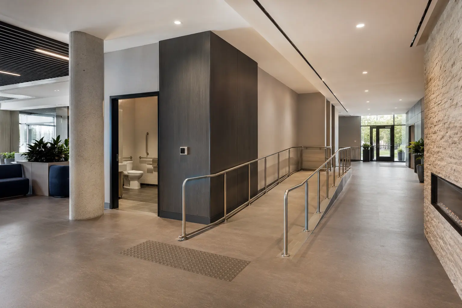 AODA Accessibility Retrofits in Maple being built and completed on site by Ardenvale Construction