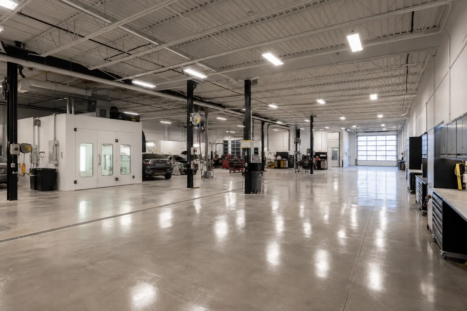 Auto Body and Collision Shop Construction in Markham being built and completed on site by Ardenvale Construction