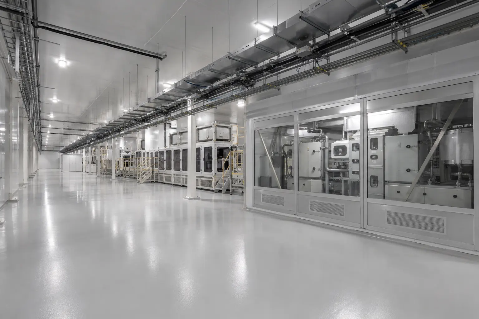 Completed Construction for Battery Manufacturing installation by Ardenvale Construction