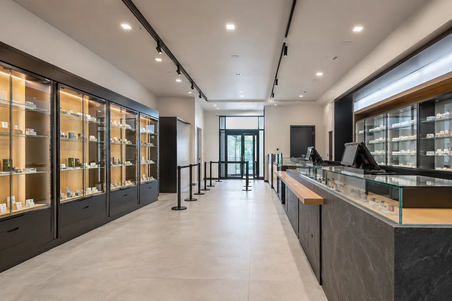 Cannabis Dispensary Buildout across Maple property by Ardenvale Construction
