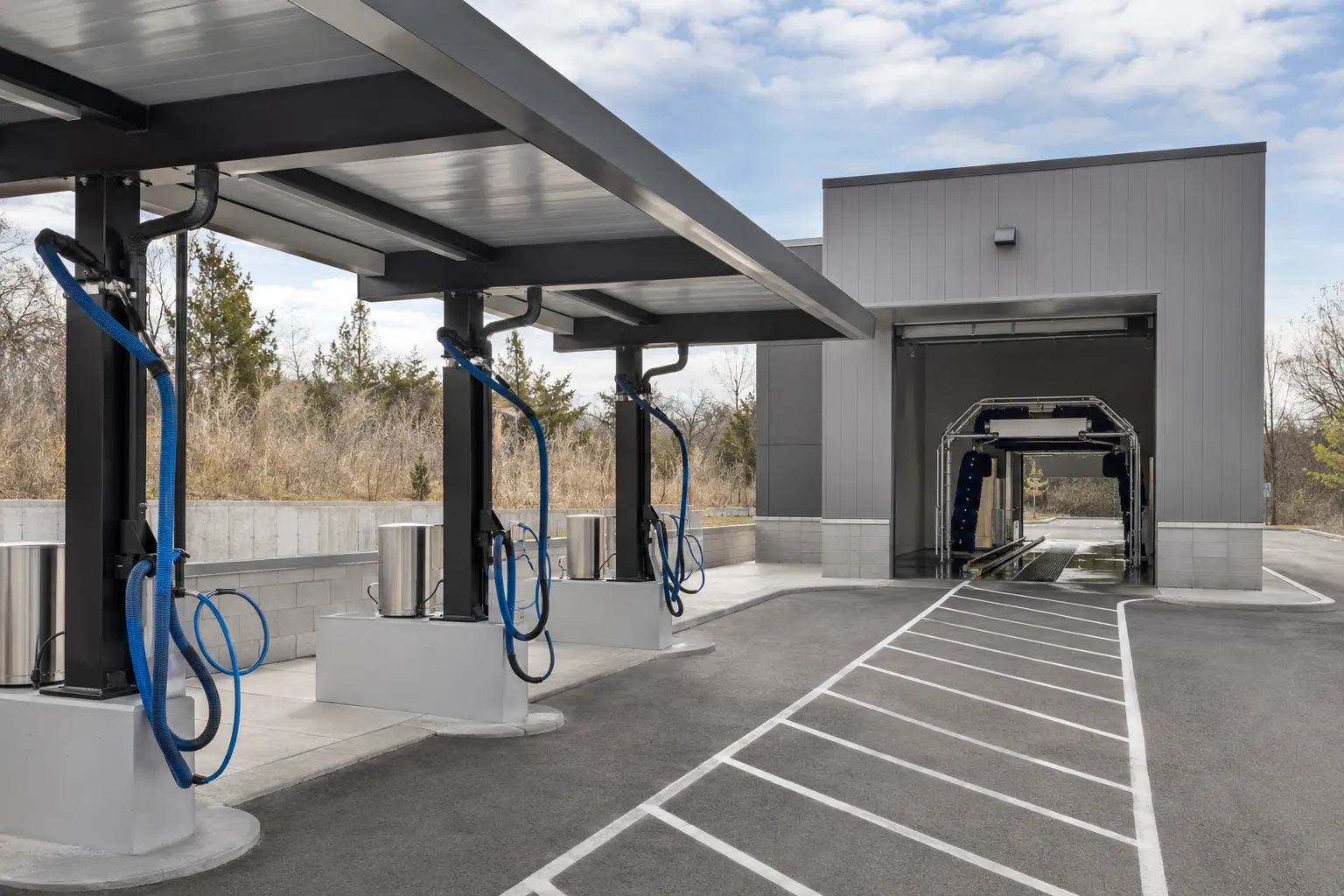 Car Wash Construction in Markham being built and completed on site by Ardenvale Construction