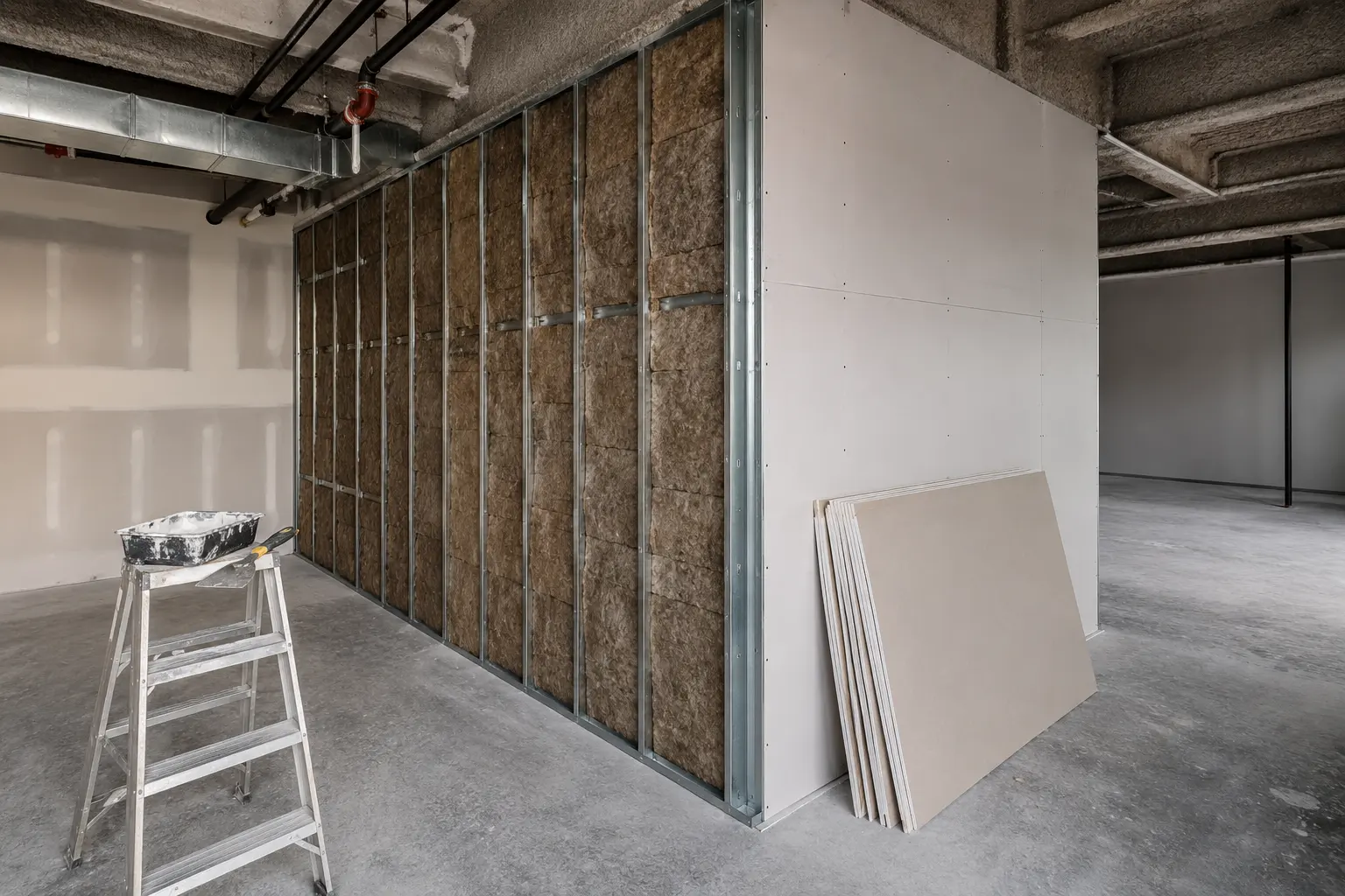 The Maple market for commercial drywall and steel stud by Ardenvale Construction