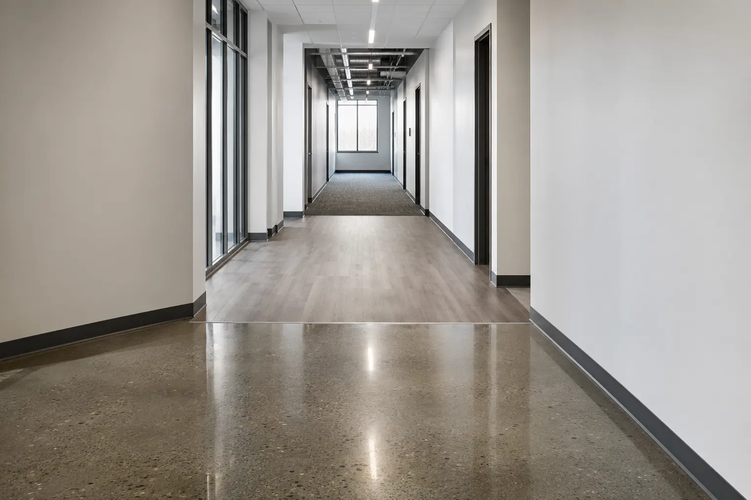 Where commercial flooring installation is needed in Maple by Ardenvale Construction