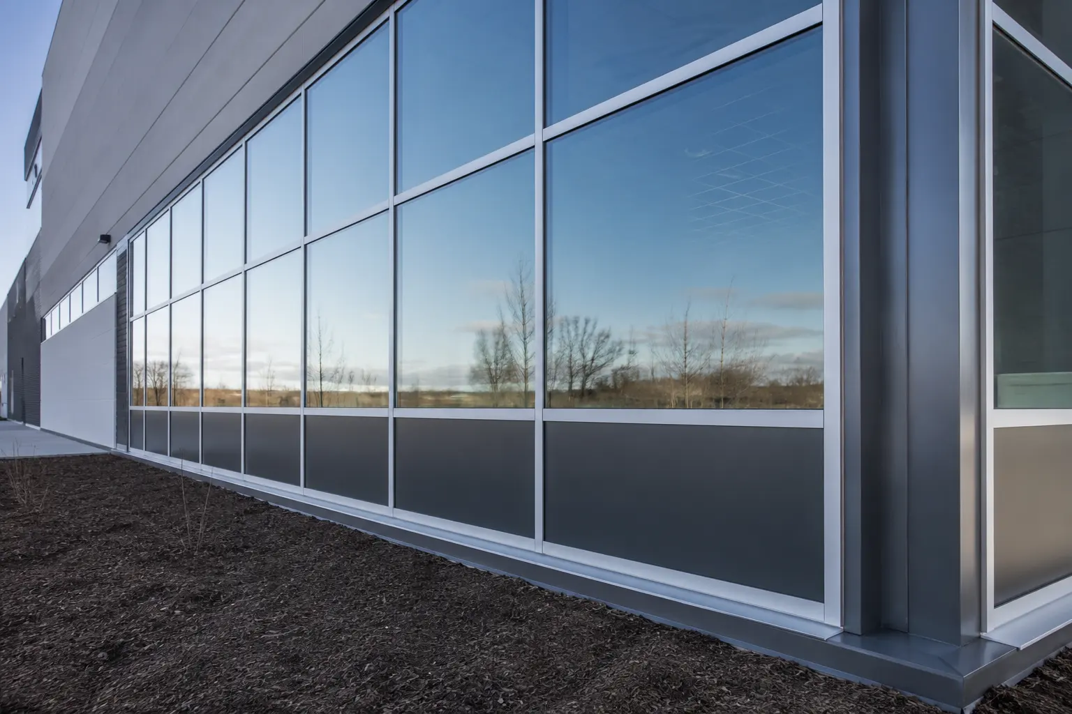 Commercial Glazing in Maple being built and completed on site by Ardenvale Construction