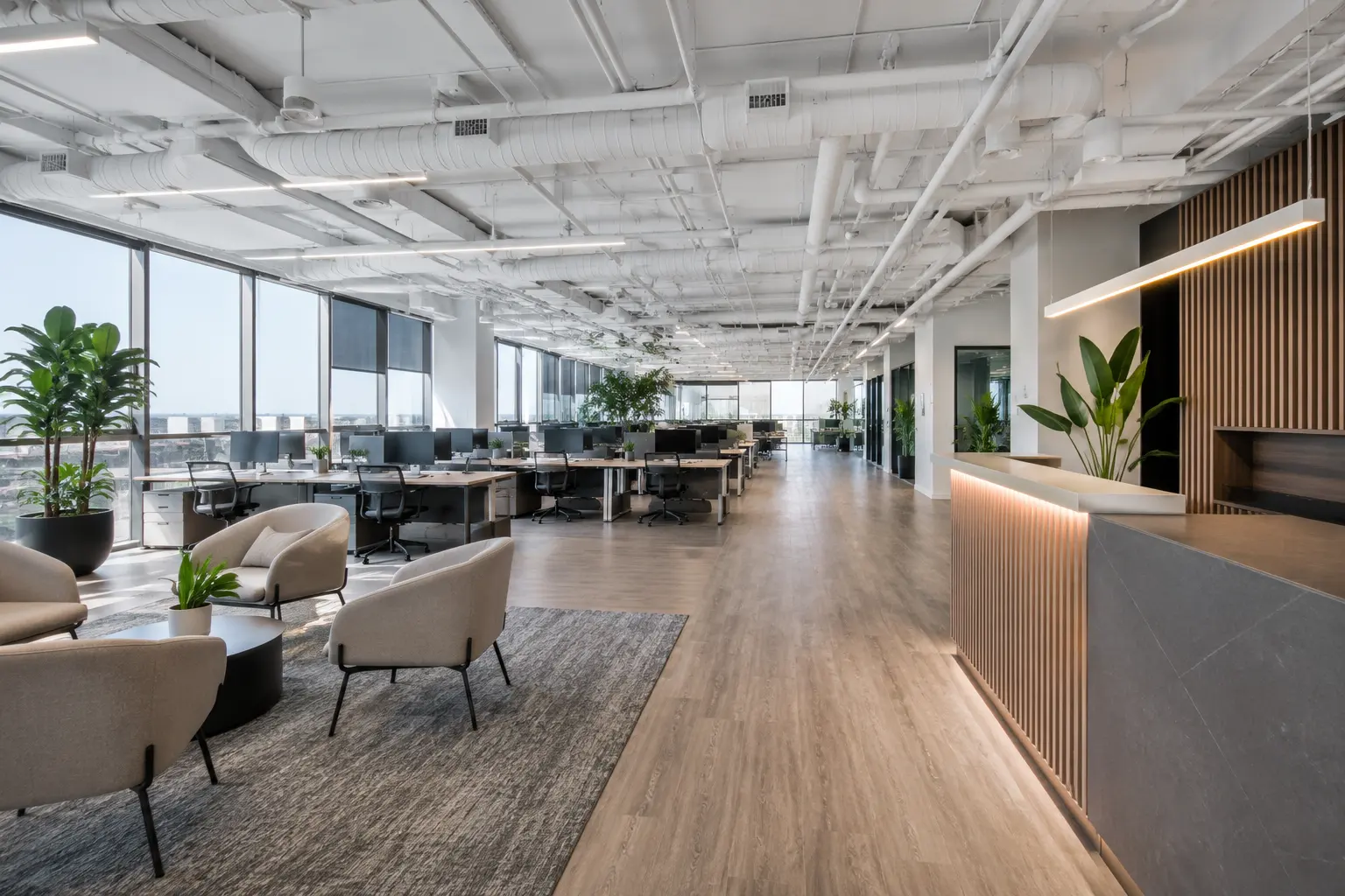 Commercial Interior Renovation across Maple property by Ardenvale Construction