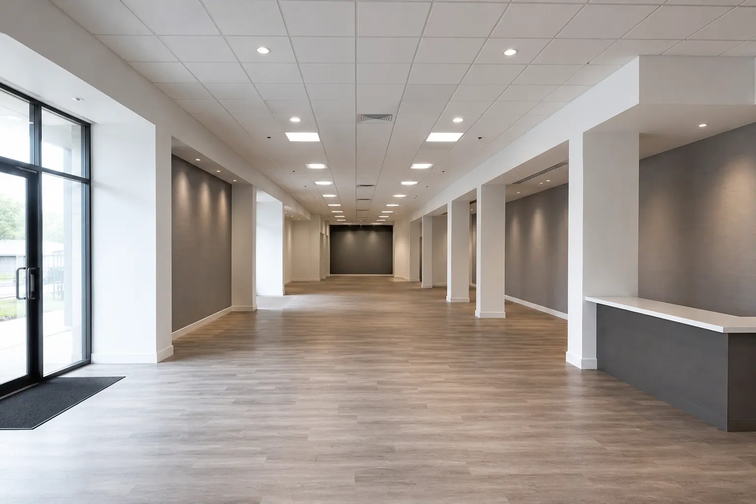 Completed Commercial Renovation installation by Ardenvale Construction