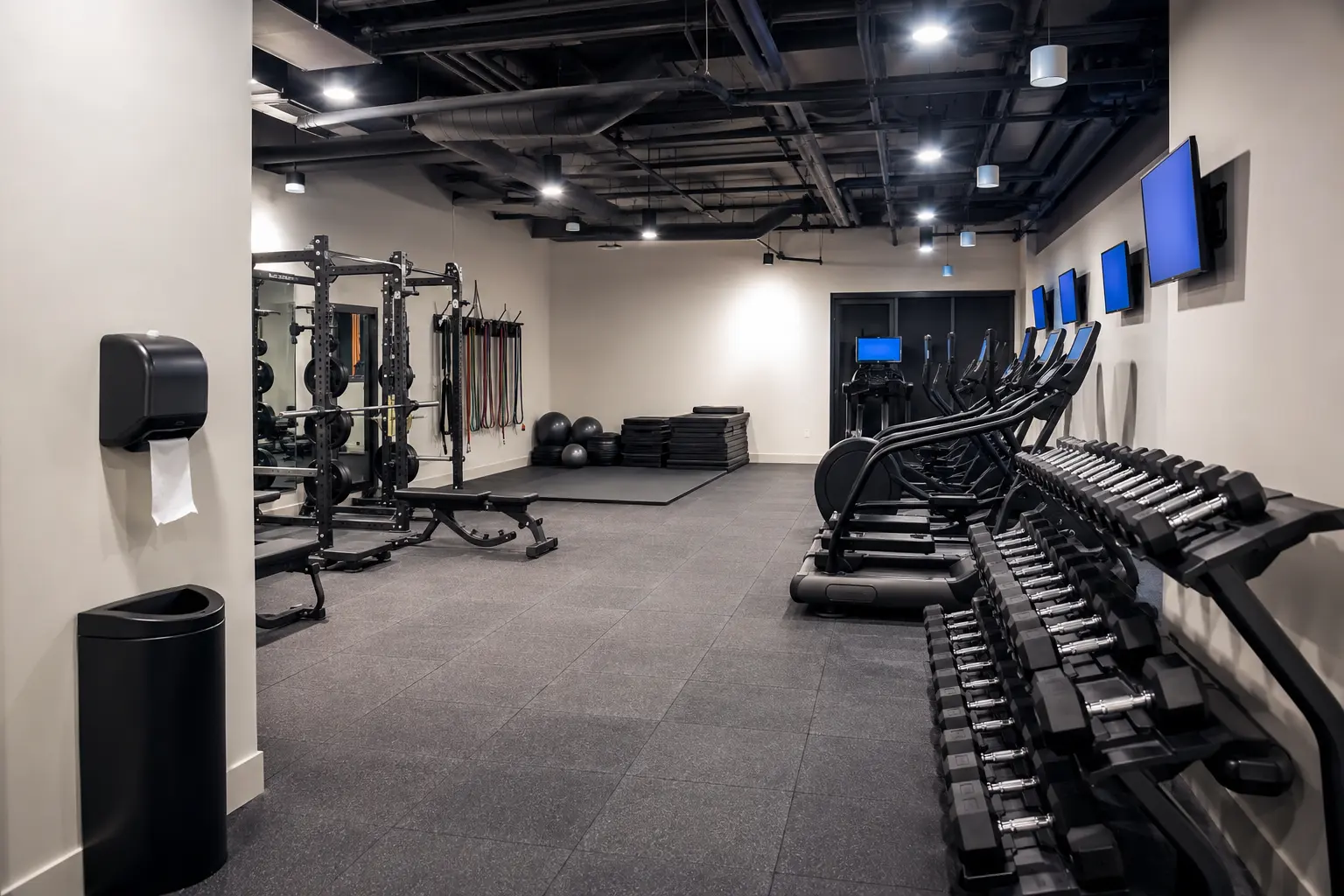 Condo Gym and Fitness Room Construction across Etobicoke property by Ardenvale Construction