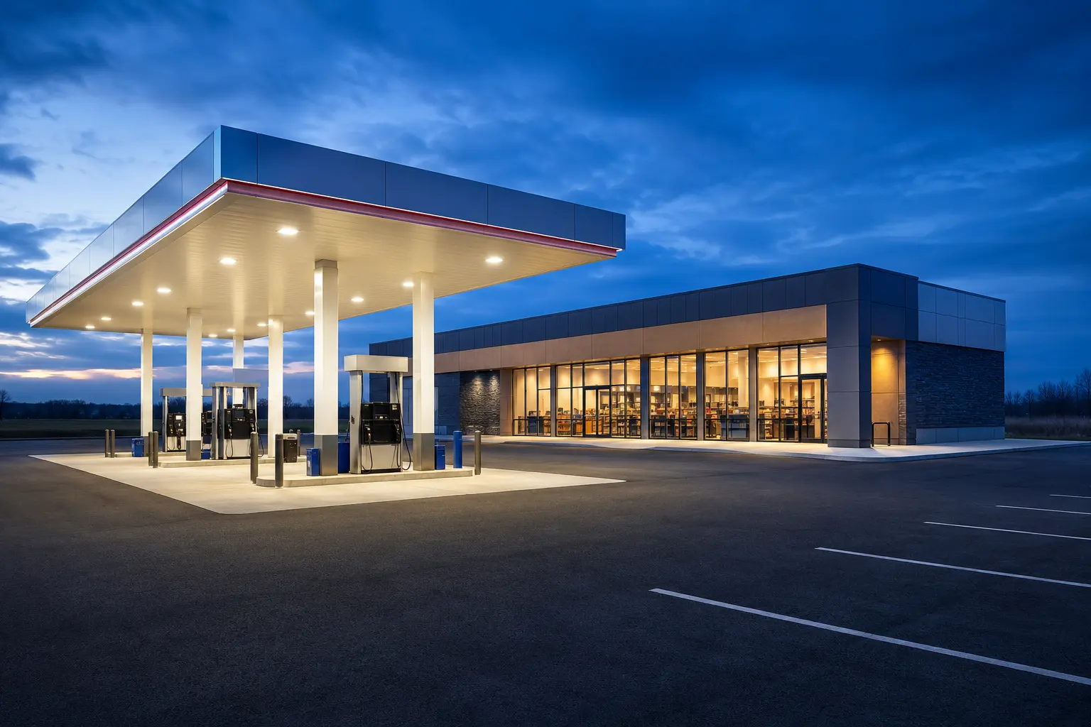 Completed Convenience Store Construction installation by Ardenvale Construction