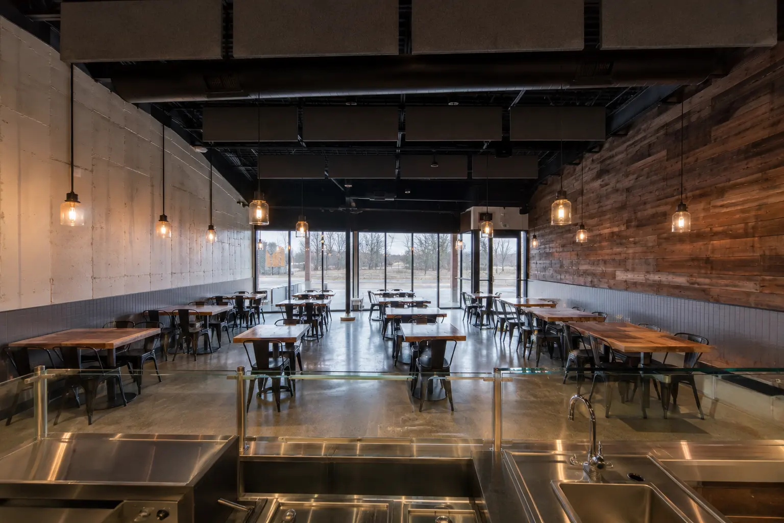 Fast Casual Restaurant Construction in Markham being built and completed on site by Ardenvale Construction