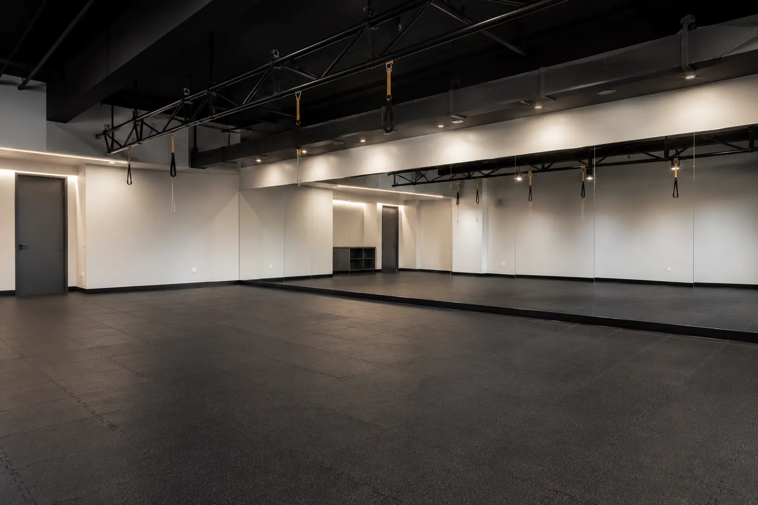 Fitness Studio Buildout in Markham being built and completed on site by Ardenvale Construction