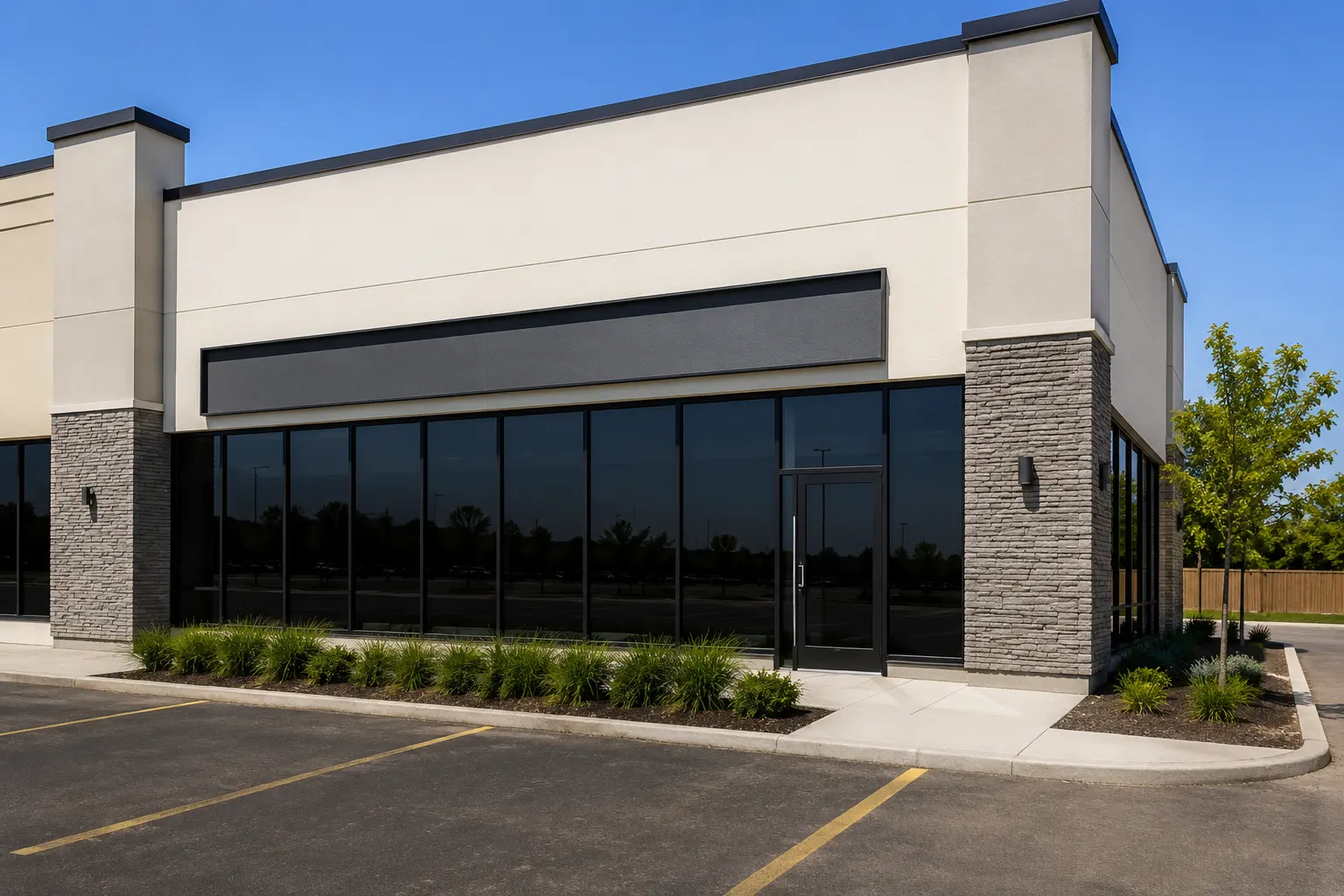 Fitness Studio Buildout in Markham, Ontario, completed by Ardenvale Construction