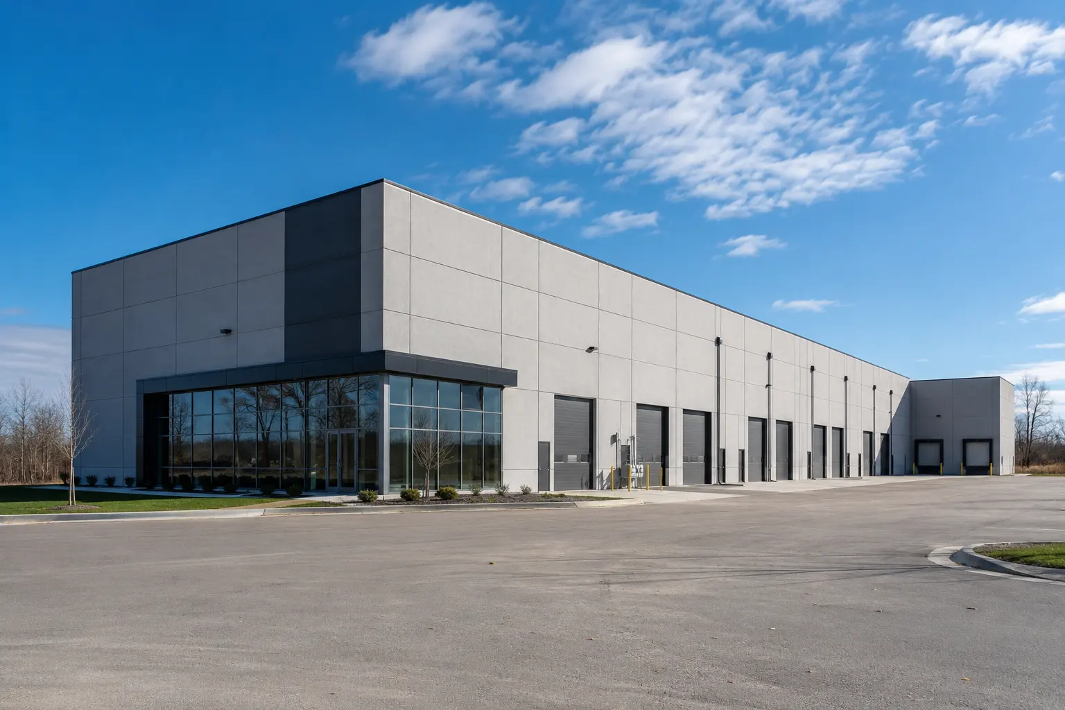 Flex Industrial Building Construction in Aurora, Ontario, completed by Ardenvale Construction