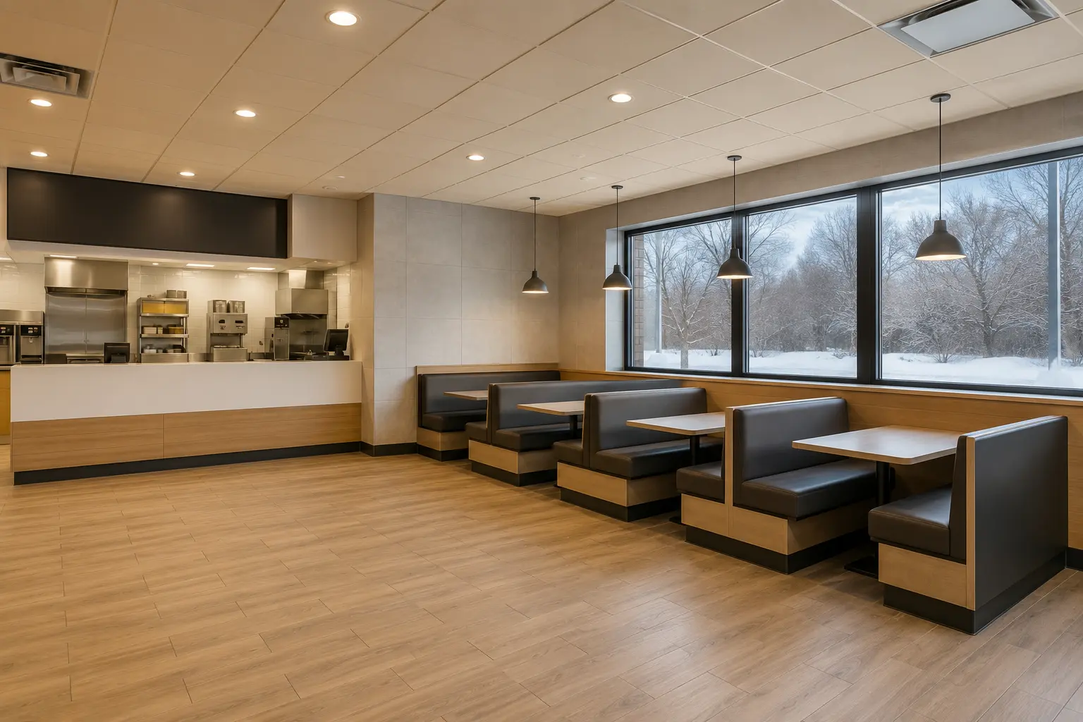 Completed Franchise Rollout Construction installation by Ardenvale Construction
