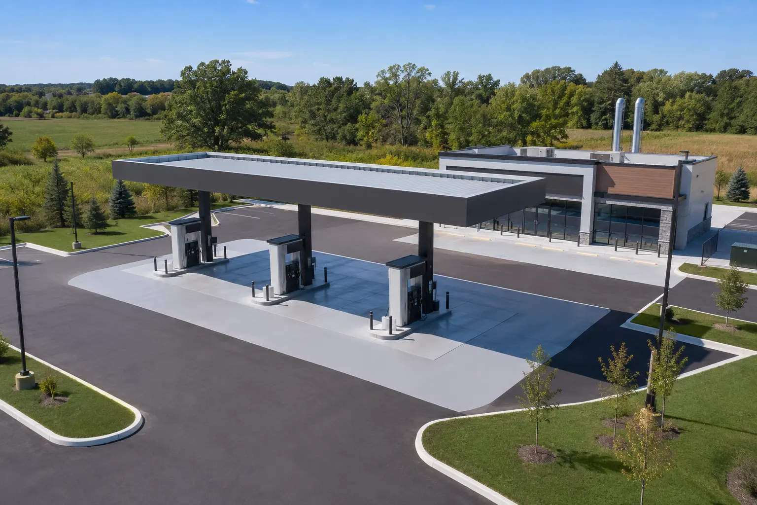 Gas Station Construction, completed by Ardenvale Construction
