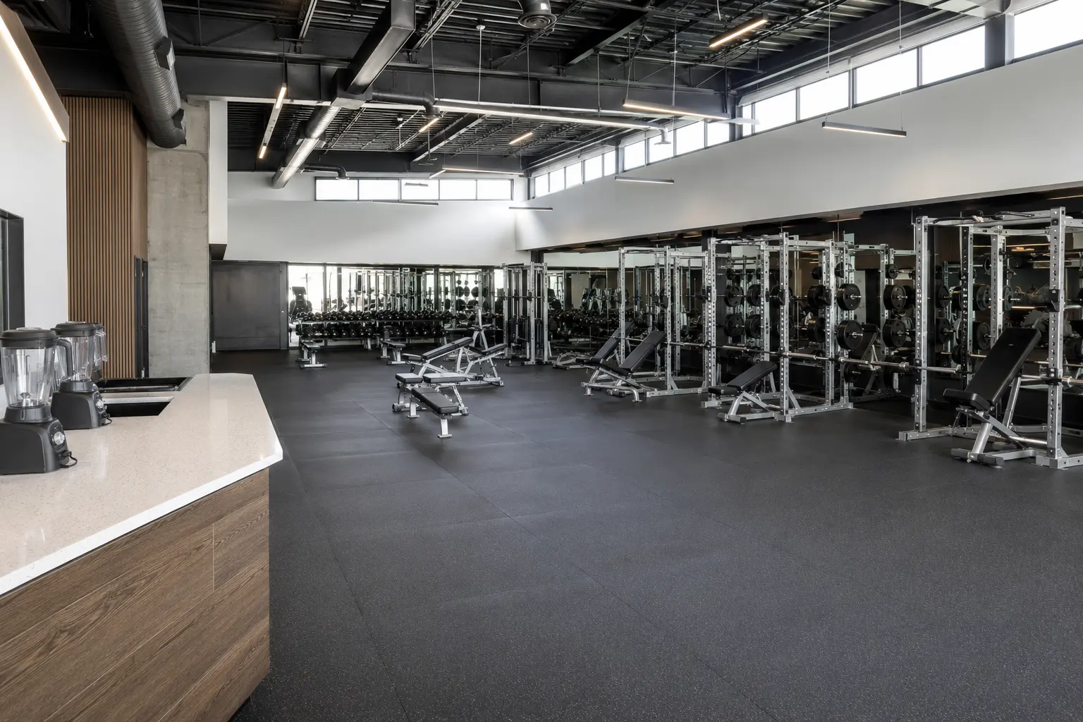 Completed Gym Construction installation by Ardenvale Construction