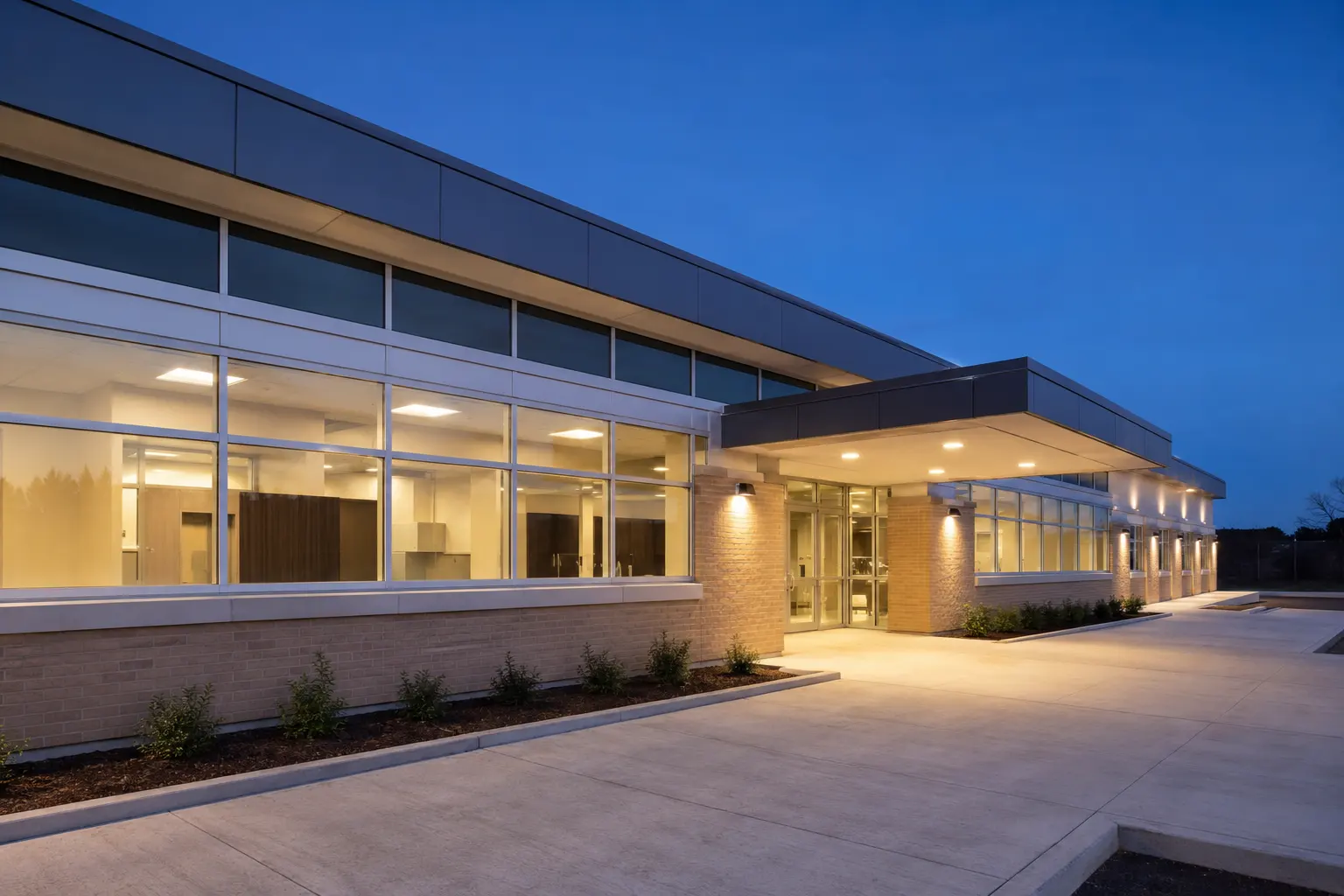 Completed ICI Construction installation by Ardenvale Construction