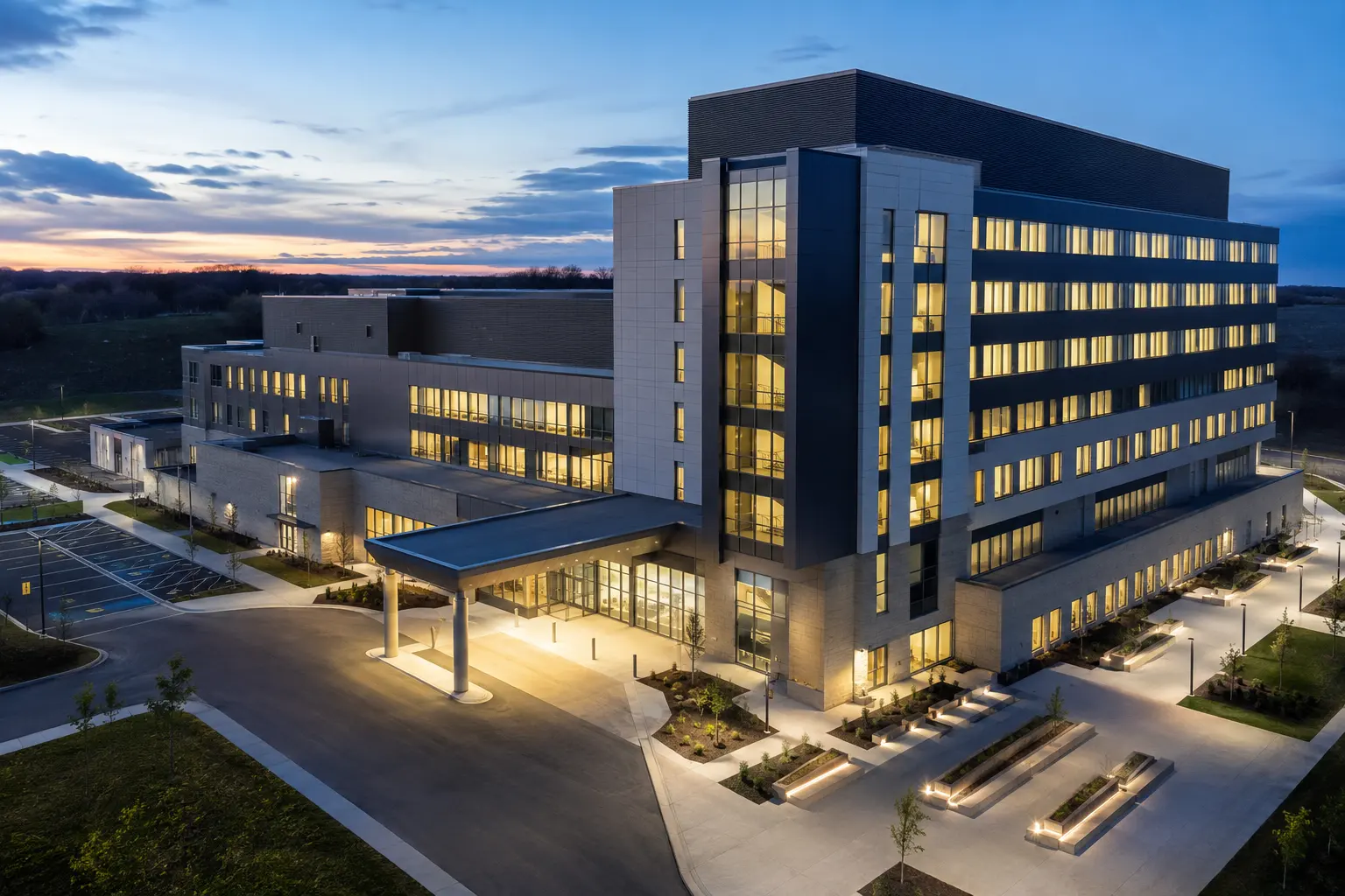 Completed Hospital Construction installation by Ardenvale Construction