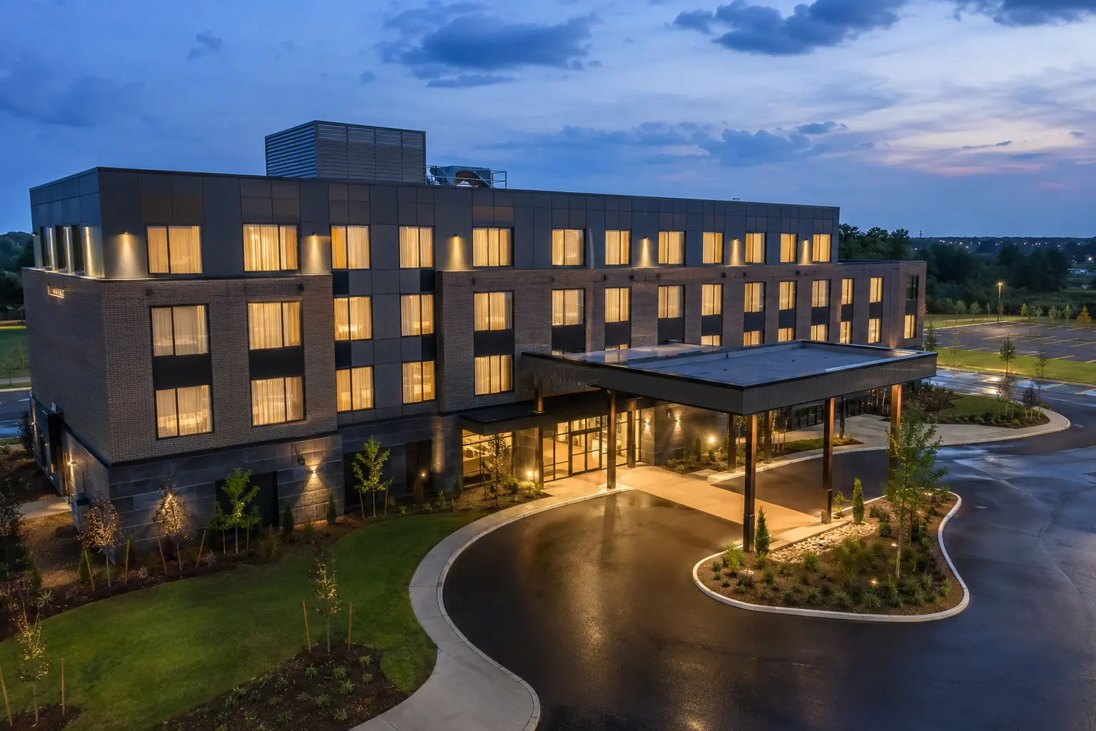 Completed Hotel Construction installation by Ardenvale Construction