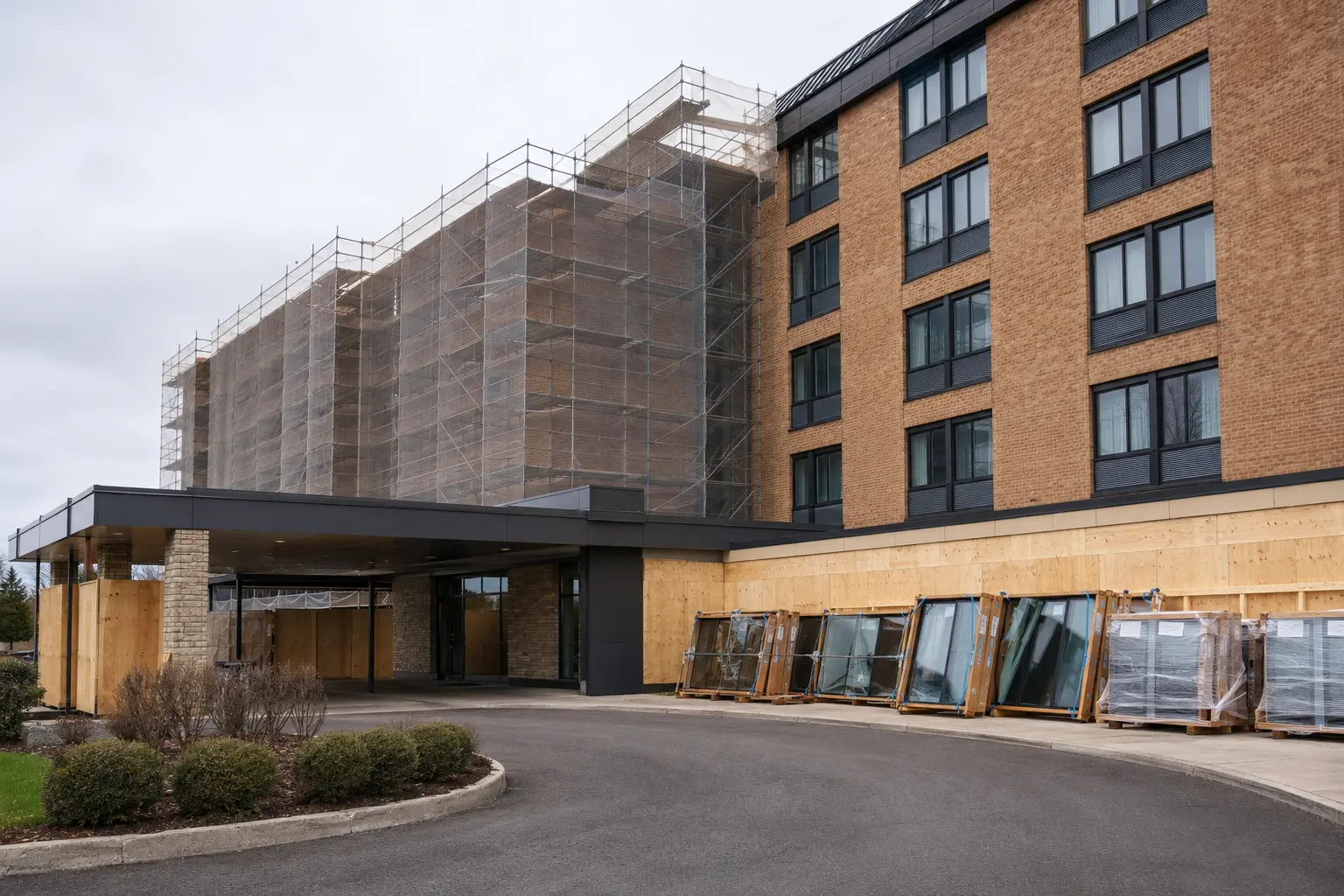 Hotel Renovation in Maple, Ontario, completed by Ardenvale Construction