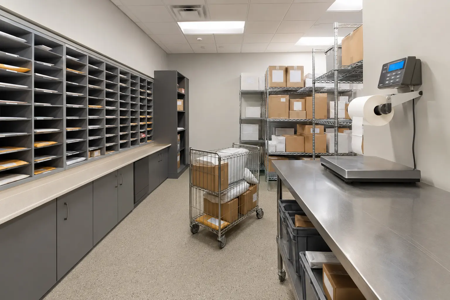 Mail Room Renovation across Mississauga property by Ardenvale Construction
