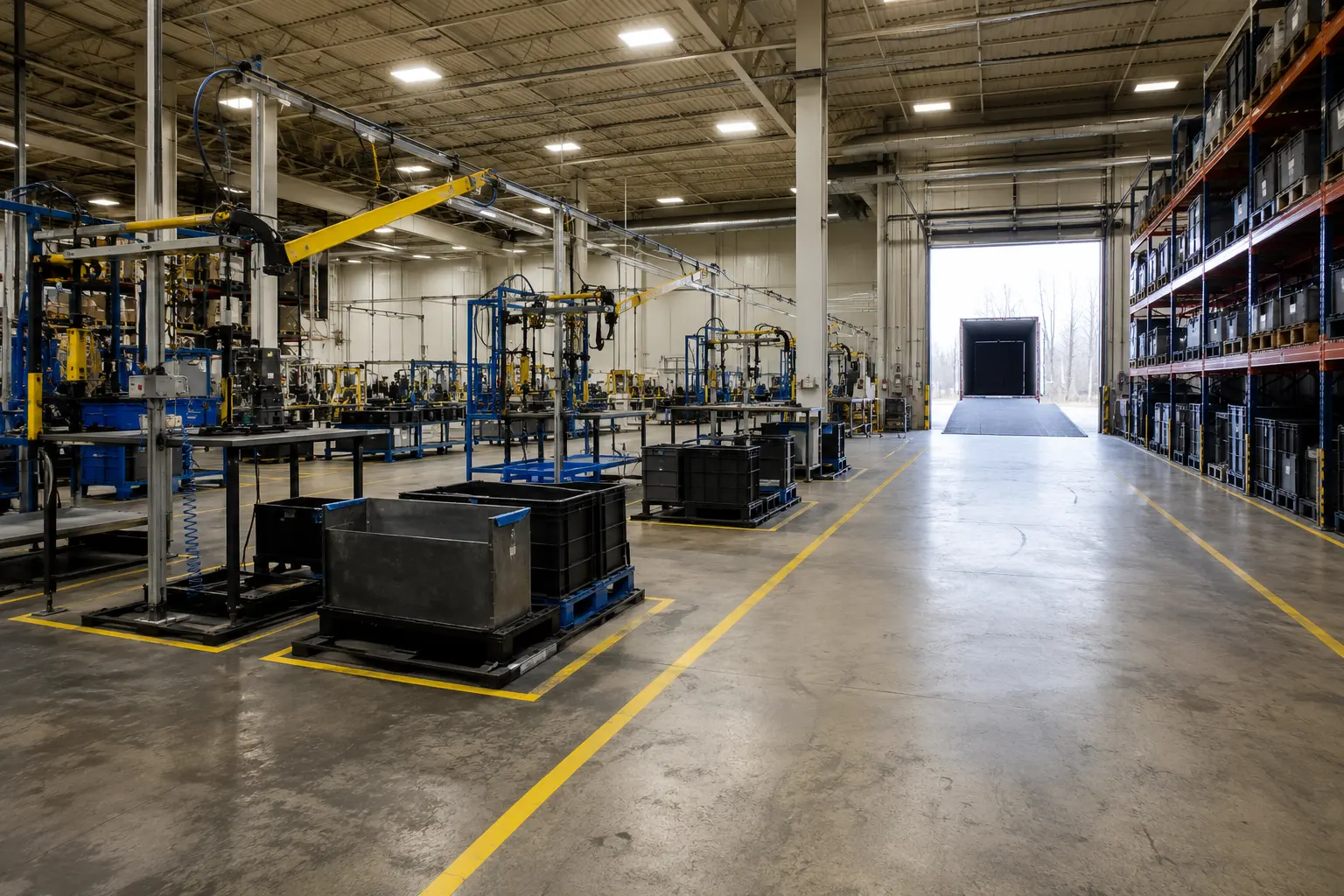 Manufacturing Facility Construction across Maple property by Ardenvale Construction