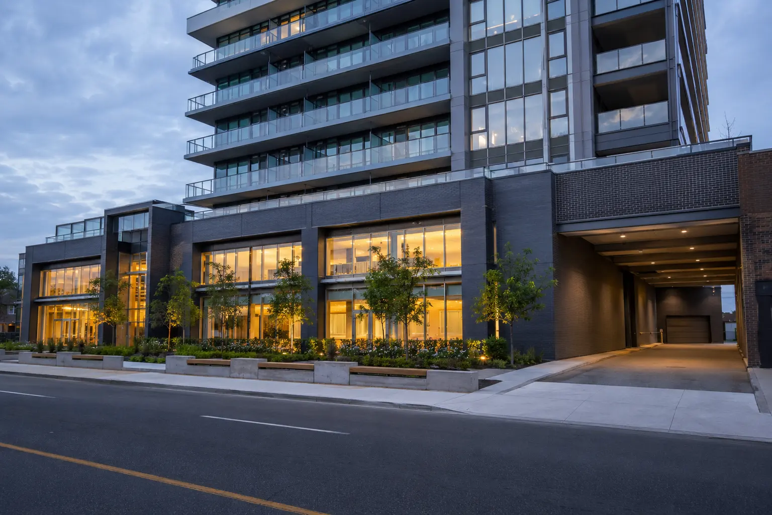 Completed Mixed-Use Construction installation by Ardenvale Construction