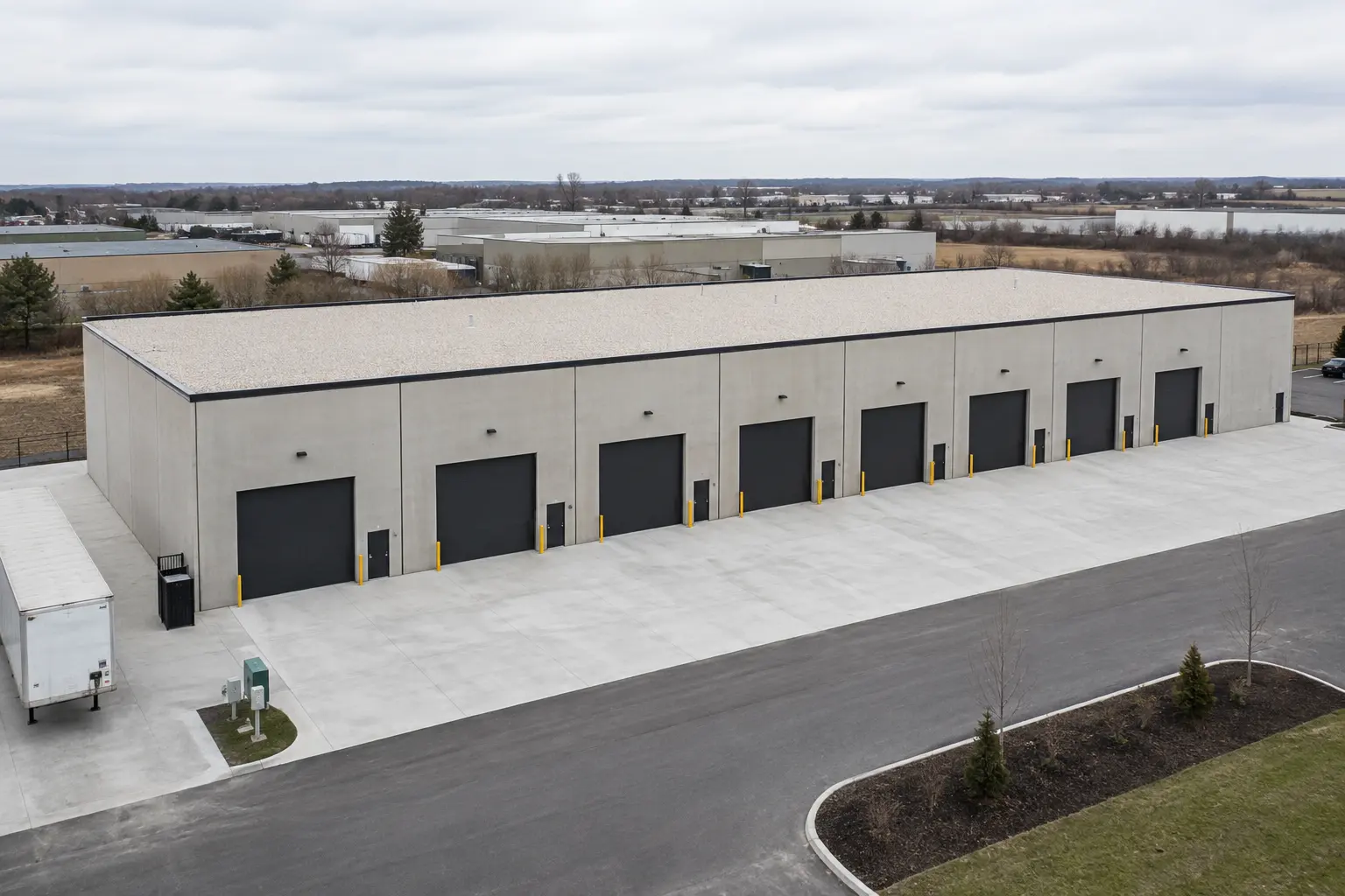Multi Tenant Industrial Building Construction in Maple, Ontario, completed by Ardenvale Construction