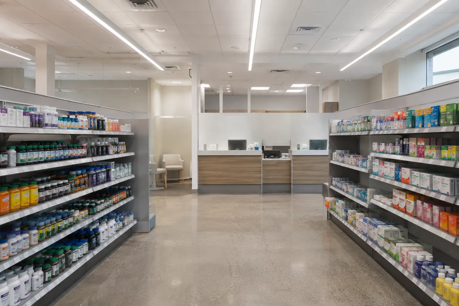Pharmacy Construction being built and completed on site by Ardenvale Construction