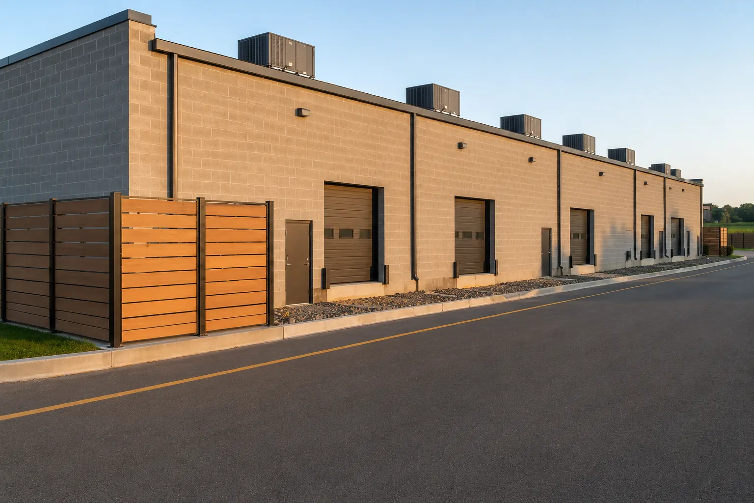 Plaza and Strip Mall Construction being built and completed on site by Ardenvale Construction