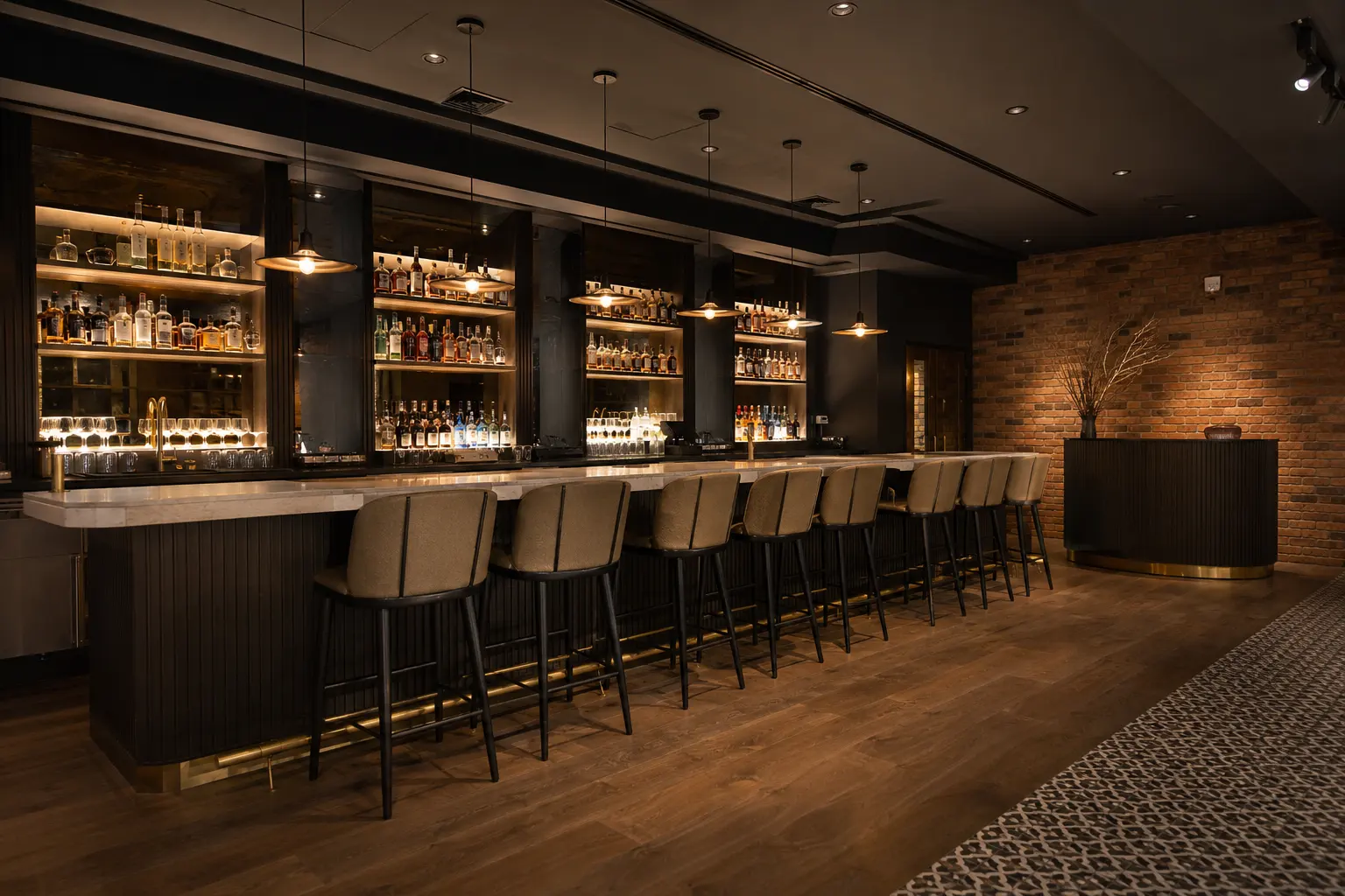 Completed Restaurant Construction installation by Ardenvale Construction