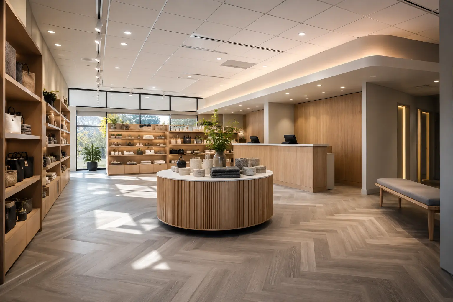Completed Retail Store Construction installation by Ardenvale Construction