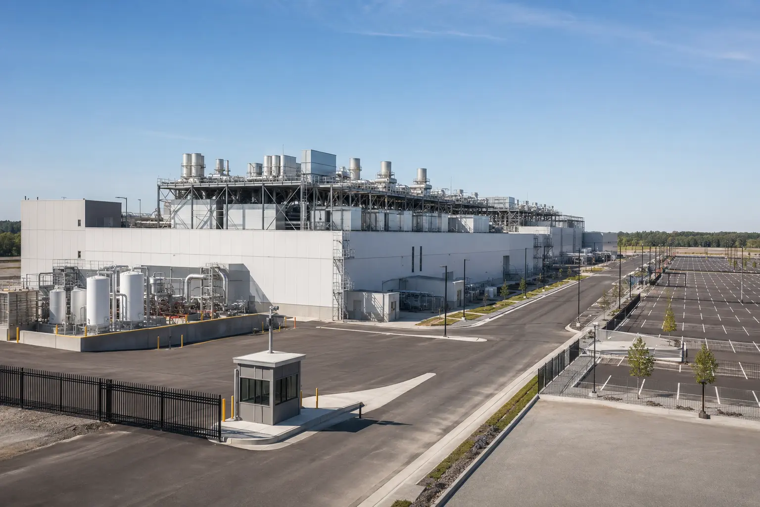 Completed Semiconductor Facility Construction installation by Ardenvale Construction