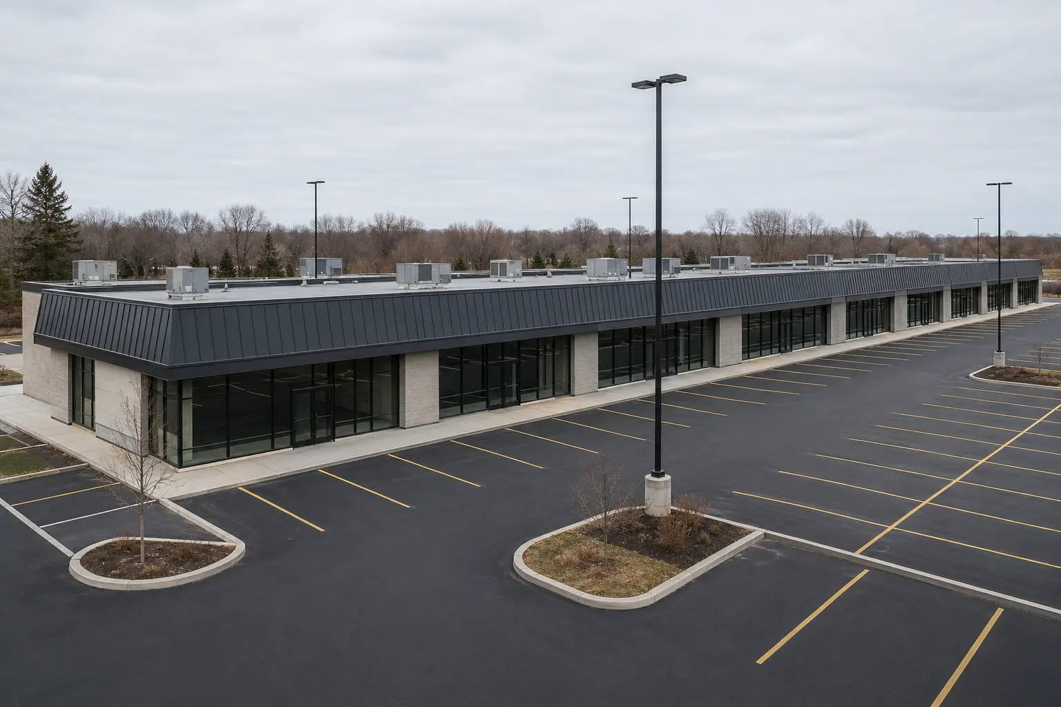 Shopping Centre Construction in Maple, Ontario, completed by Ardenvale Construction
