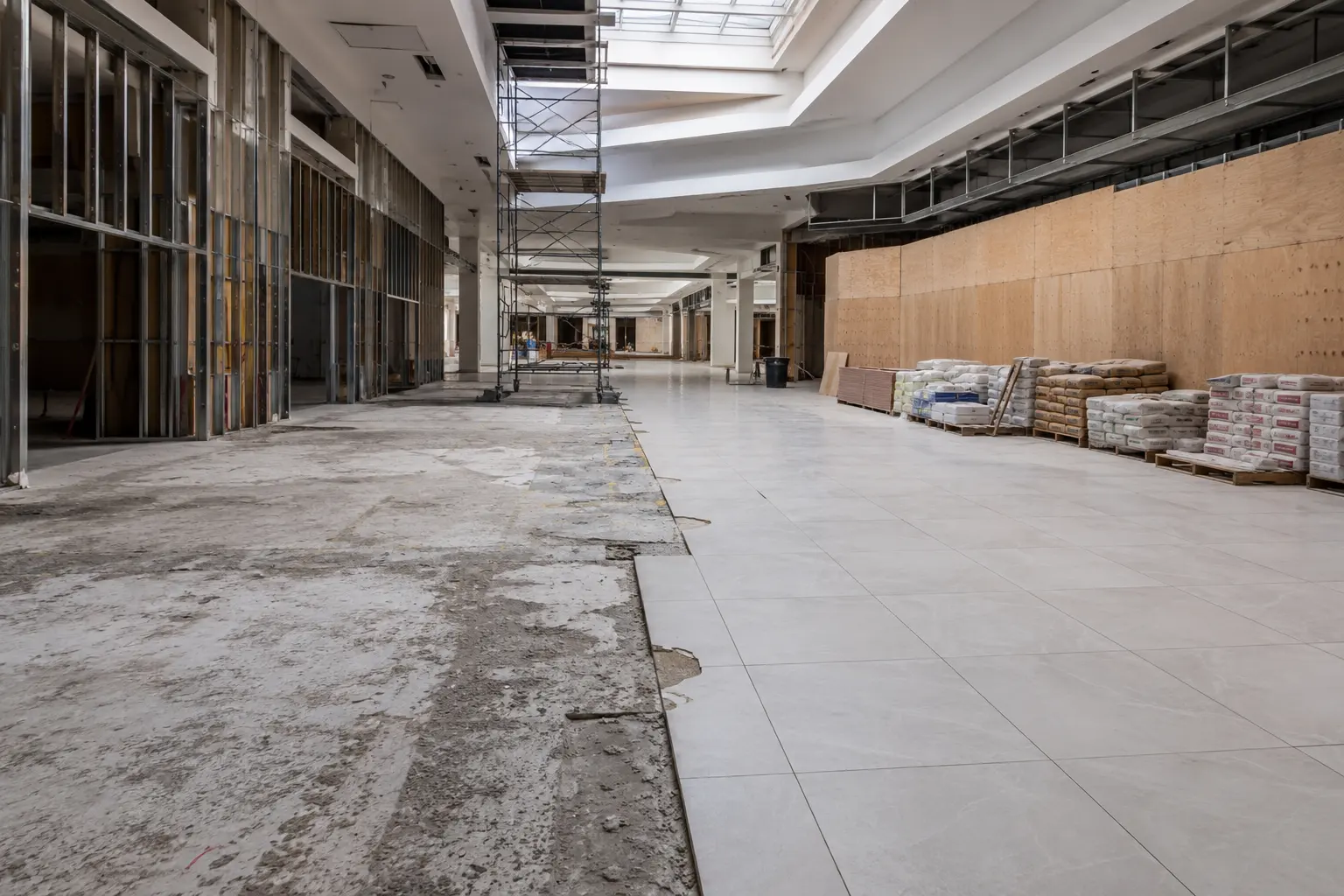 The Maple market for shopping mall renovation by Ardenvale Construction