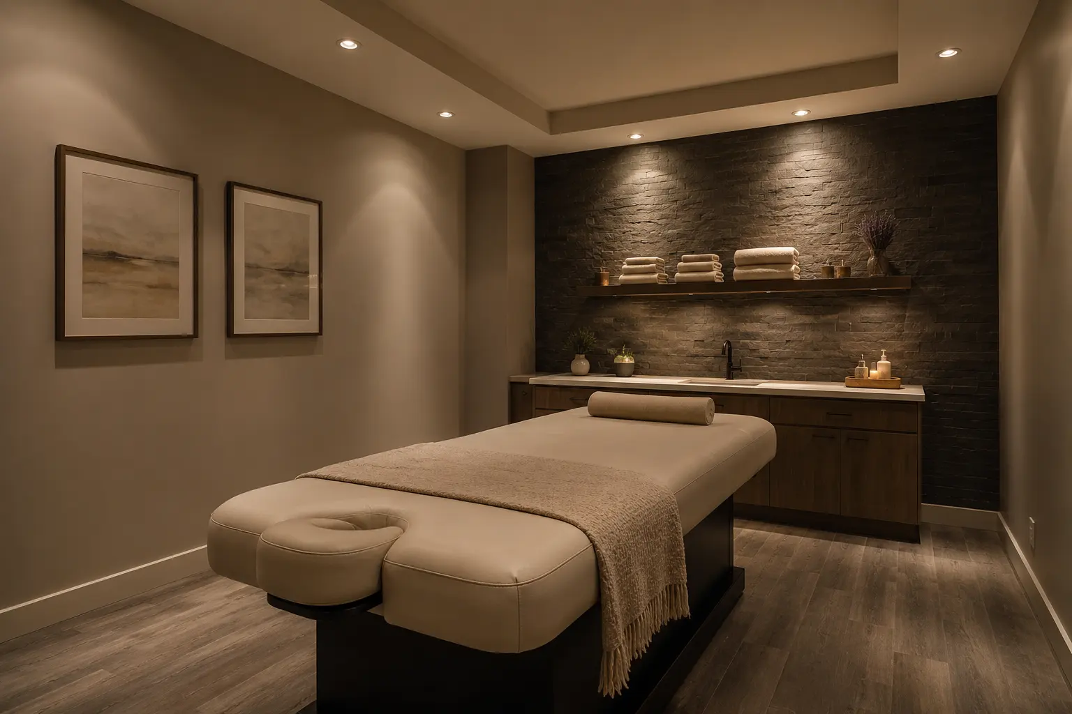 Where spa and salon buildout is needed in Maple by Ardenvale Construction