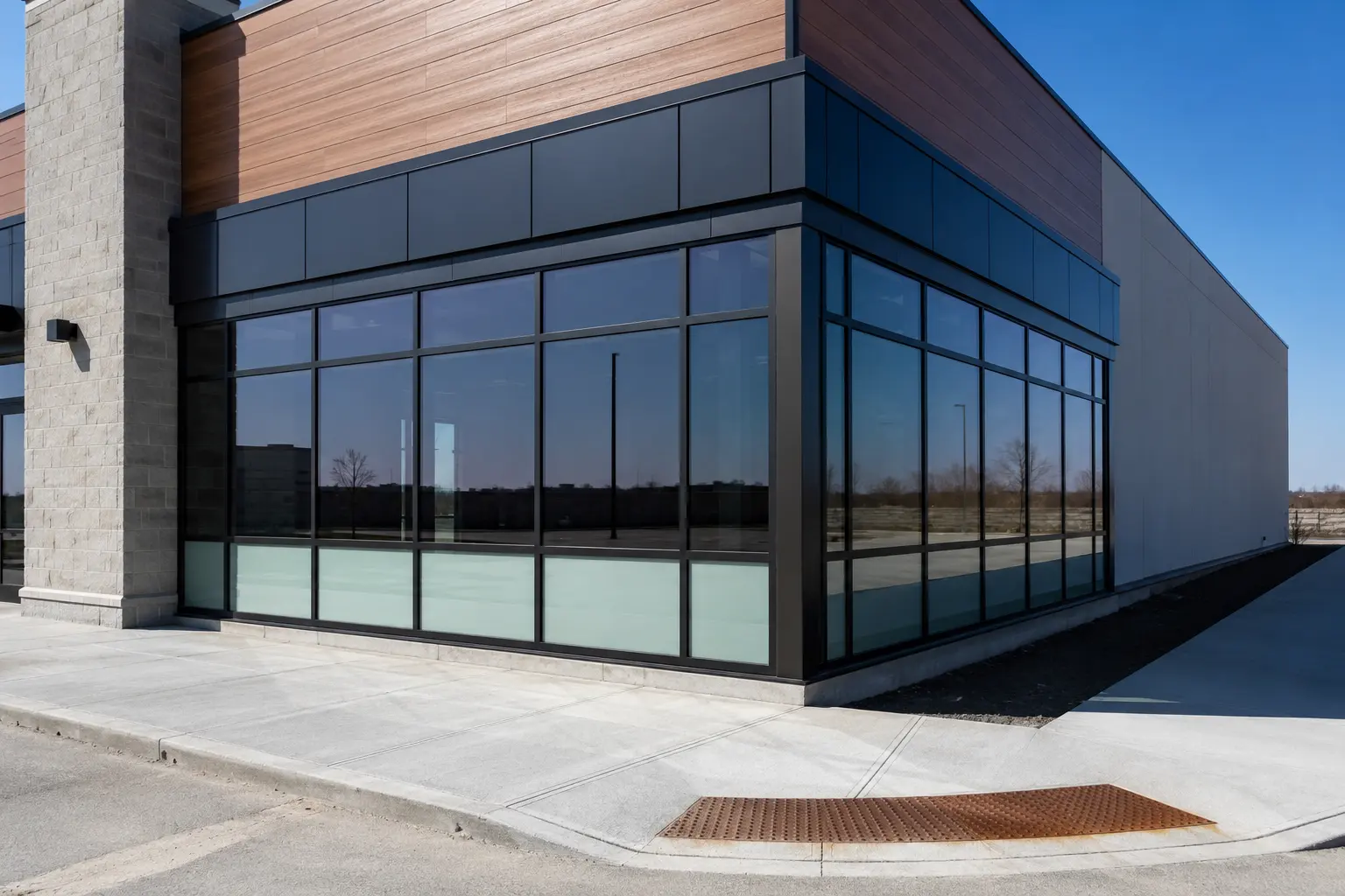 Storefront Construction being built and completed on site by Ardenvale Construction