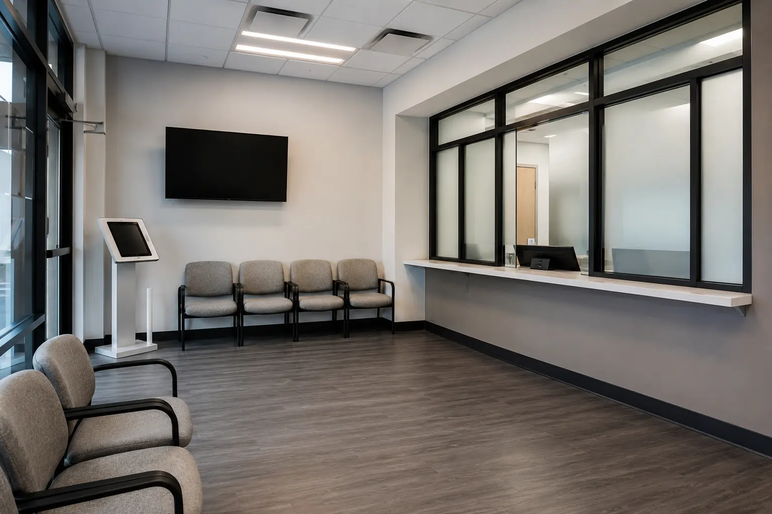 Completed Walk-In Clinic Construction installation by Ardenvale Construction